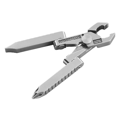 Prime-Line SWISS+TECH Stainless Steel 6-in-1 Key Chain Multi Tool
